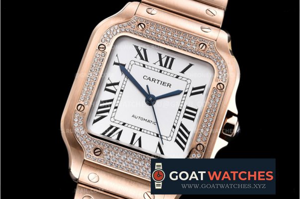 Cartier - Santos De Cartier Ladies 35mm Diams RG/RG BVF MY9015