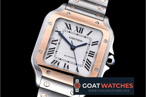 Cartier - Santos De Cartier Ladies 35mm RG/SS Wht V6F MY9015