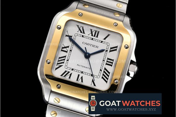 Cartier - Santos De Cartier 35mm Mens YG/SS White 3KF MY9015