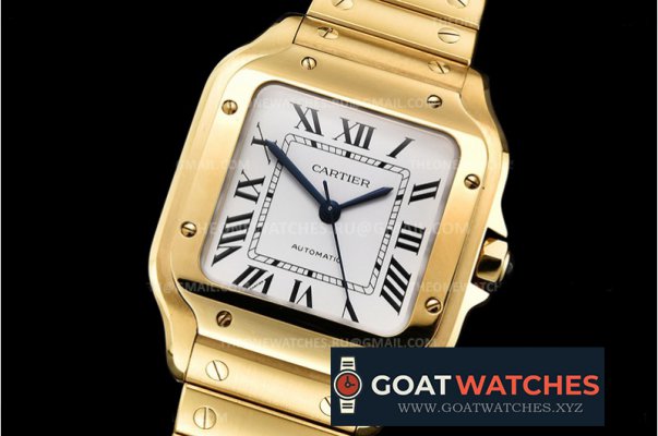 Cartier - Santos De Cartier 35mm Mens YG/YG White 3KF MY9015