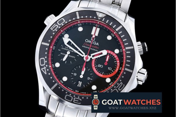 Omega - Seamaster 300M Chrono America Cup SS/SS Blk/Red BP A7750