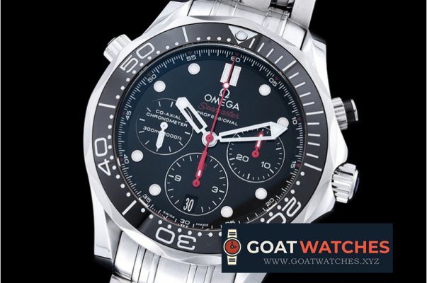 Omega - Seamaster 300M Chrono SS/SS Blk/Blk BP A7750