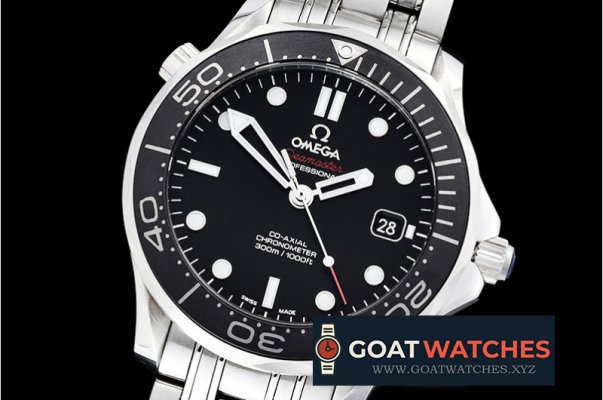 Omega - Seamaster Diver 300m Co-Axial MC SS/SS Blk JHF A2836