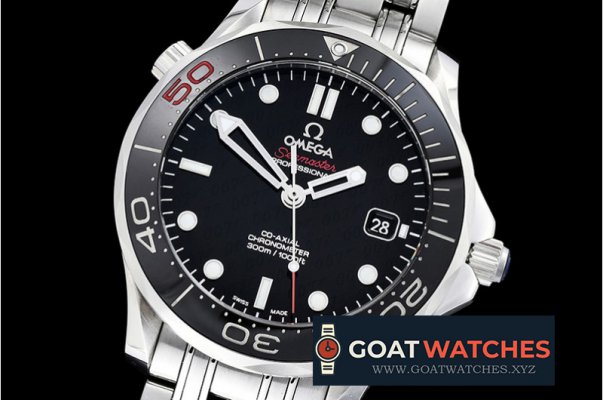 Omega - Seamaster Diver 300M James Bond 007 50th SS/SS Blk JHF A2836