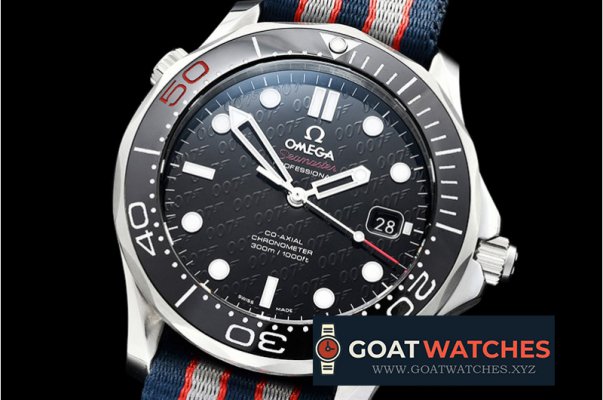 Omega - Seamaster 300M 007 James Bond 50th SS/NY Black BP A2836