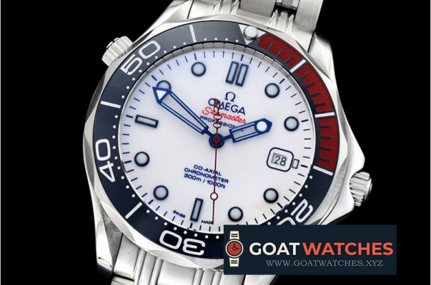 Omega - Seamaster Commander 007 SS/SS White URF MY8205 Mod