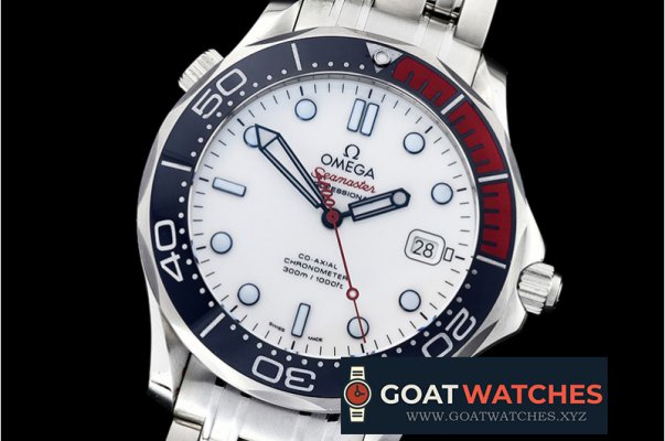 Omega - Seamaster Commander 007 SS/SS White BP Asia 2836 Mod