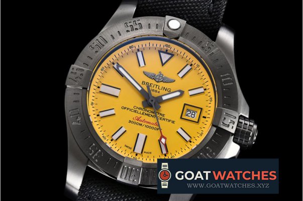 Breitling - Avenger II Seawolf DLC/NY Yellow Stk GF V2 Asia 2836