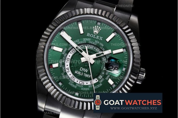 Rolex - Skydweller DIW DLC SS/SS Green WWF Asian 2813