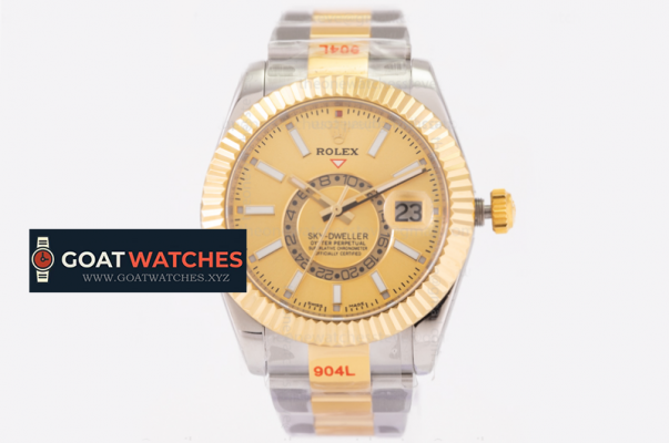 Rolex - Skydweller 326933 YG/SS Gold AIF Asian 23J