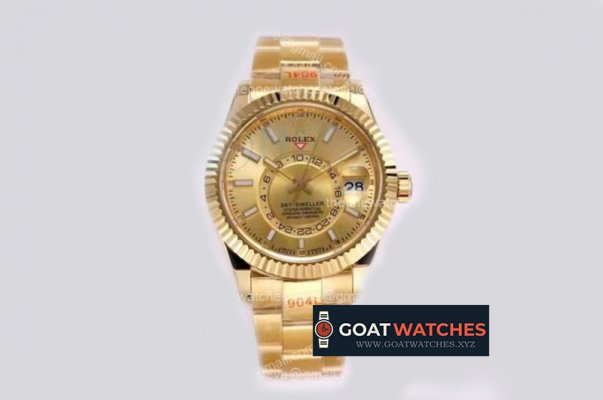 Rolex - Skydweller 326938 YG/YG Gold Asian 23J