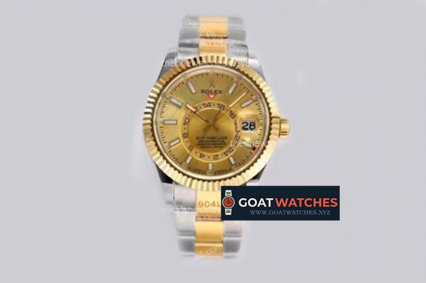 Rolex - Skydweller 326933 YG/SS Gold Asian 23J