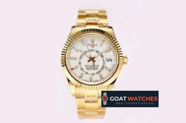 Rolex - Skydweller 326938 YG/YG White Asian 23J