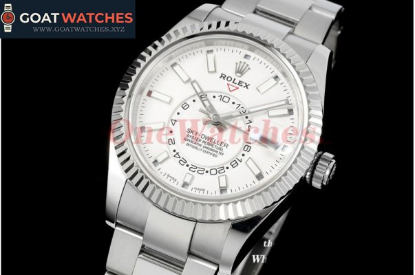 Rolex - SkyDweller 326934 42mm White/Stk 904L SS/SS Black A9001