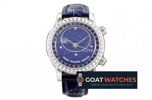 Patek Philippe - Celestial Sky Moon Date V2 Diam SS/LE Blue MY9015 Mod