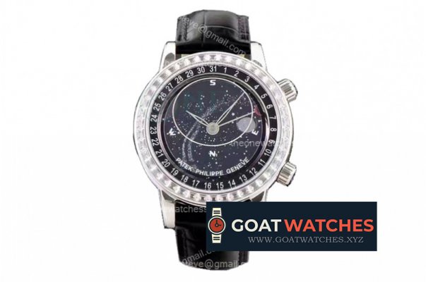 Patek Philippe - Celestial Sky Moon V2 Diams SS/LE Black MY9015 Mod