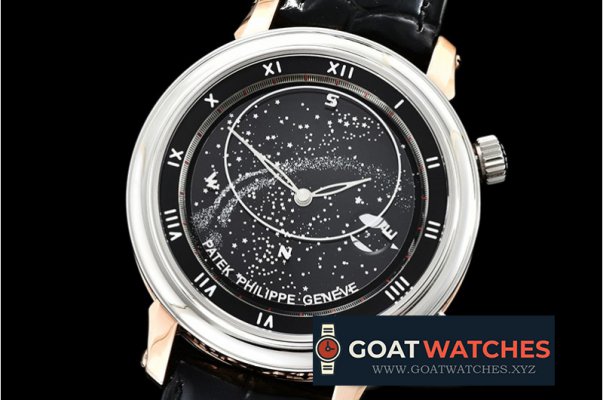 Patek Philippe - Celestial Sky Moon 5102PR RG/SS/LE Black MY9015 Mod