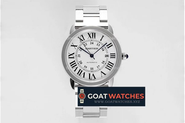 Cartier- Ronde Solo de 42mm SS/SS White AF Miyota9015