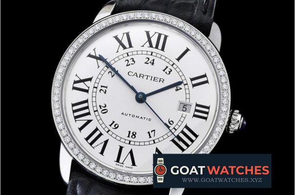 Cartier - Ronde Louis Cartier SS/LE White Diam A2892