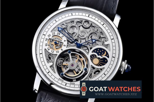 Cartier - MoonPhase SS/LE Skeletonal White - Asia HW Tourbillon