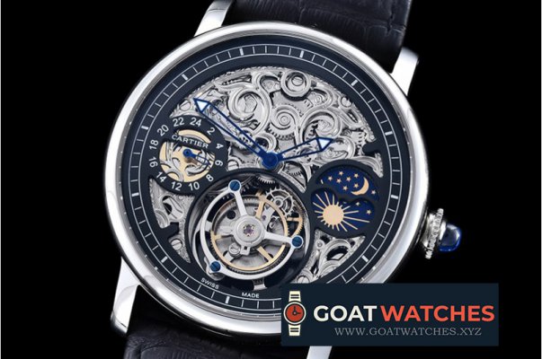 Cartier - MoonPhase SS/LE Skeletonal Black - Asia HW Tourbillon