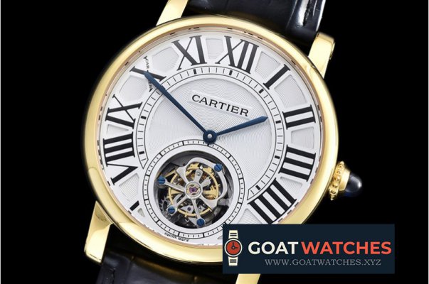 Cartier - Ronde De Cartier 42mm YG/LE White Tourbillon HW