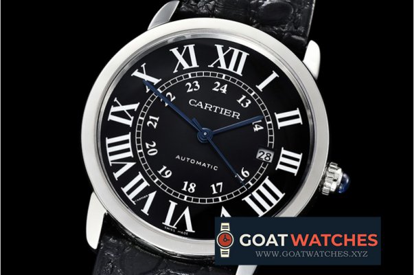 Cartier - Ronde Louis Cartier Date SS/LE Black Miyota 9015