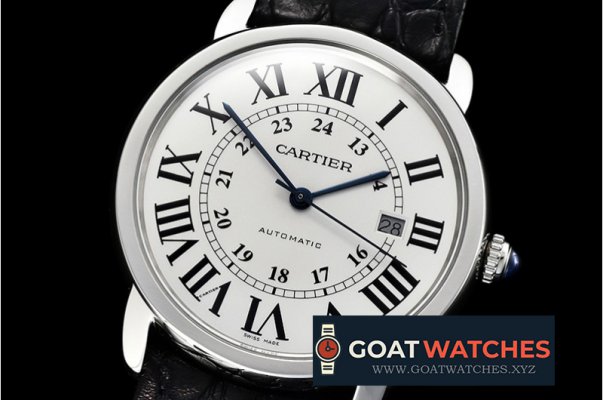 Cartier - Ronde Louis Cartier Date SS/LE White ZF Miyota 9015