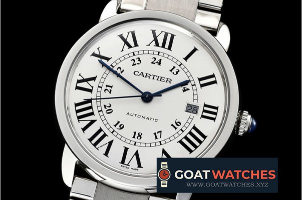 Cartier - Ronde Louis Cartier Date SS/SS White ZF Miyota 9015