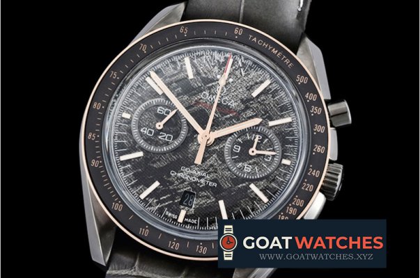 Omega - Grey Side of the Moon Meteorite PVD/NY Blk JHF A7750