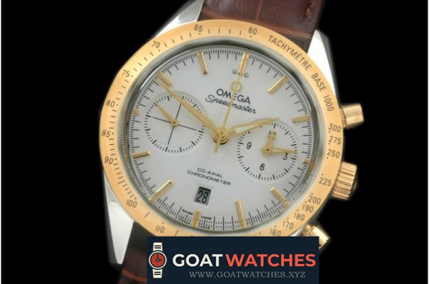 Omega - Speedmaster Moon Watch SS/YG/LE White Stick A-7750