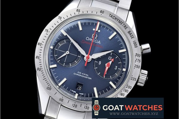 Omega - Speedmaster Chronograph SS/SS Blue JHF A7750 Mod 9300