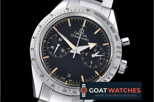 Omega - Speedmaster Chronograph SS/SS VBlk JHF A7750 Mod 9300