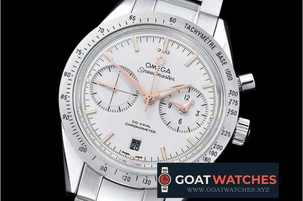 Omega - Speedmaster Chronograph SS/SS Wht/R JHF A7750 Mod9300