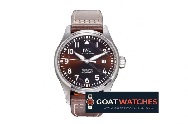 IWC - Mark XVIII IW327009 SS/LE Brown/Num HRF A2892 Mod