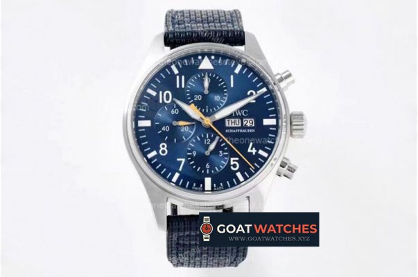 IWC - Pilot Chrono IW377729 SS/LE Blue BLSF A7750