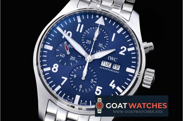 IWC - 3777 Pilot Chrono SS/SS Blue "Le Petit" V2 ZF A7750