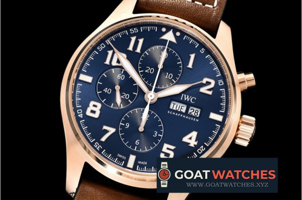 IWC - Pilot Chrono "Le Petit" 377721 RG/LE Blue ZF A7750