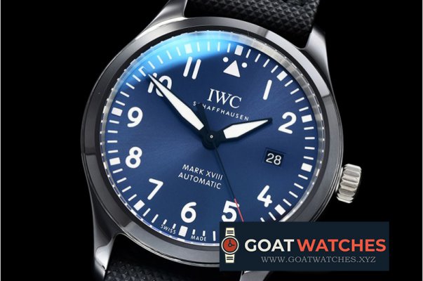 IWC -Mark XVIII IWC324703 CER/NY Blue/Num MKF V2 Miyota 9015