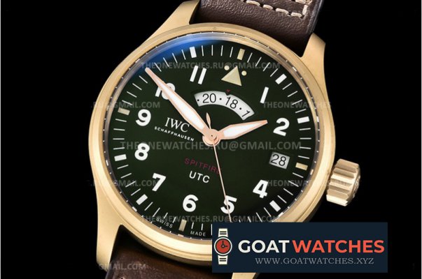 IWC - Pilot UTC Spitfire Ed MJ271 BR/LE Grn ZF 1:1 A2836