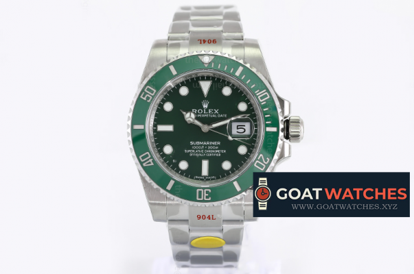 Rolex - Submariner 116610LV 904L SS/SS Green V11 Noob SA3135