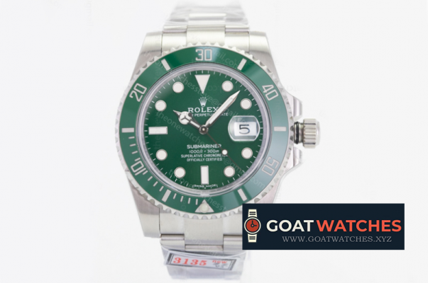 ROLEX - Submariner 40mm 116610LV 904L SS/SS Green V3 ZZF SA3135