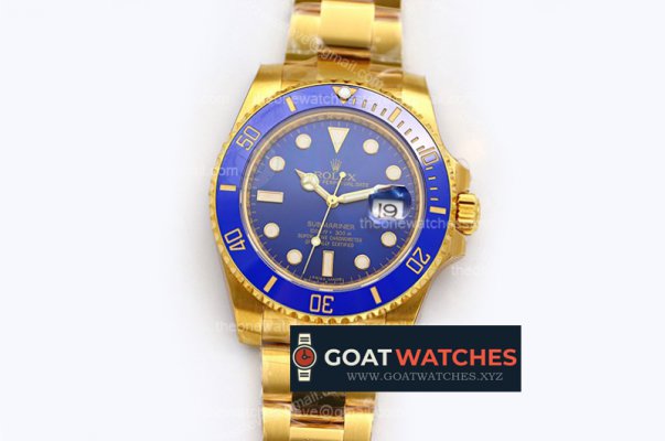 Rolex - Submariner 116618LB 904L Wrp YG/YG Blue D1F A2836