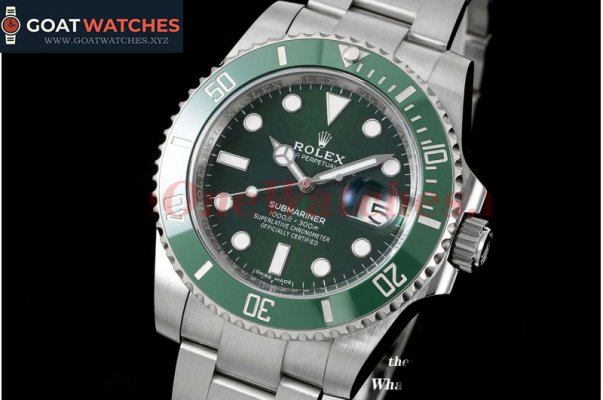 Rolex - Submariner 116610LV 904L SS/SS Green CLEAN V4 VS3135