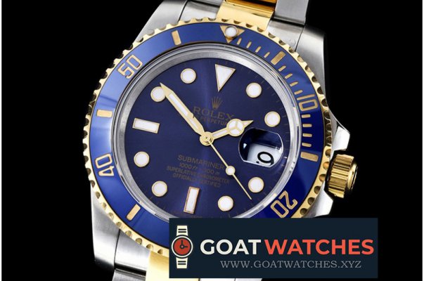 Rolex - 116613 YG/SS Blue Cer Submariner BP MY9015 Mod3135