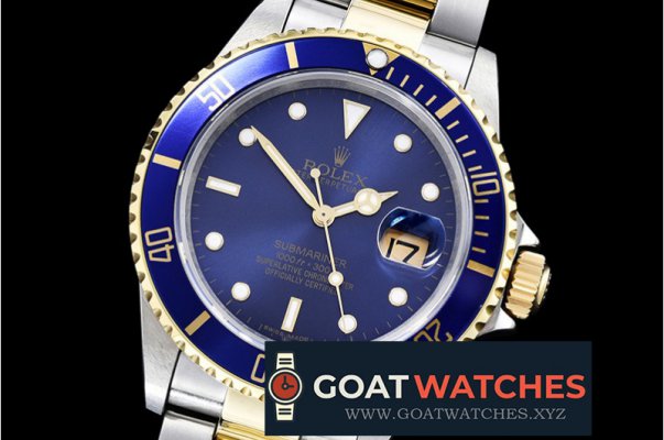 Rolex - Submariner 16613 YG/SS Blue BP Ult A3135 Mod