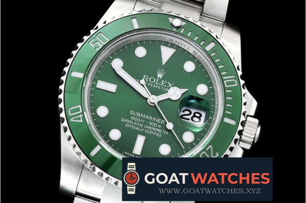 Rolex - Submariner 116610LV 904L SS/SS Green GMF SA3135