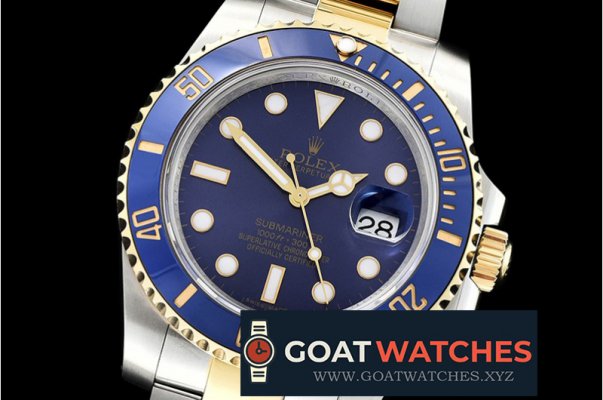 Rolex - Submariner 116613 Cer YG/SS Blue GMF A2836