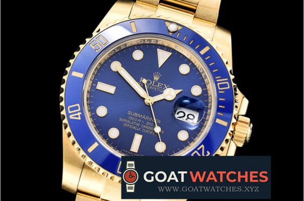 Rolex - Submariner 116618LN Wrap YG/YG Blue VRF Asia 2836