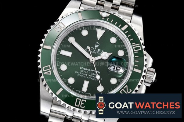 Rolex - Submariner 116610LV Jub SS/SS Green EWF Asia 3135